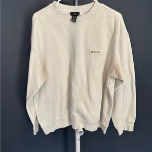 H&M Men's Off-White Crewneck Sweatshirt
